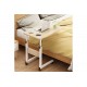 Βοηθητικό τραπέζι ''TALF'' από MDF τροχήλατο σε χρώμα φυσικό/λευκό 60x40x85