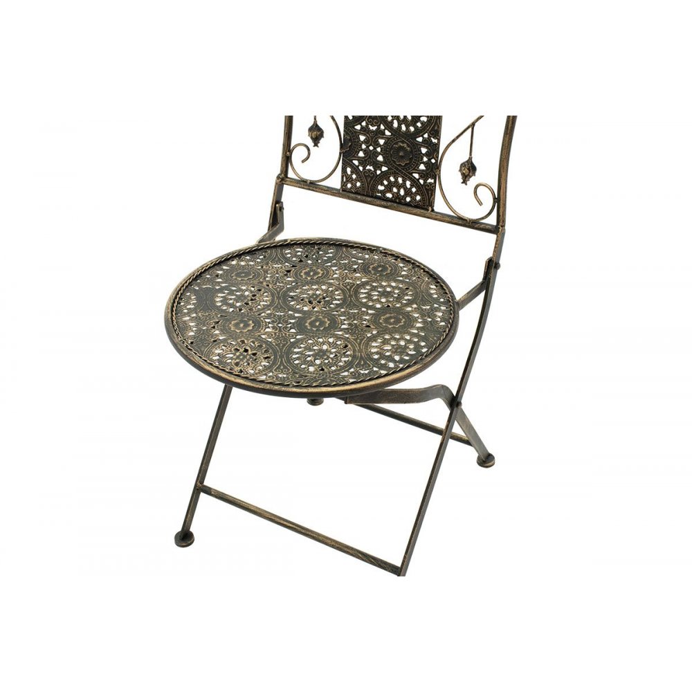 Σετ κήπου "DRILL" 3τμχ από μέταλλο σε χάλκινο αντικέ χρώμα  Φ60x94