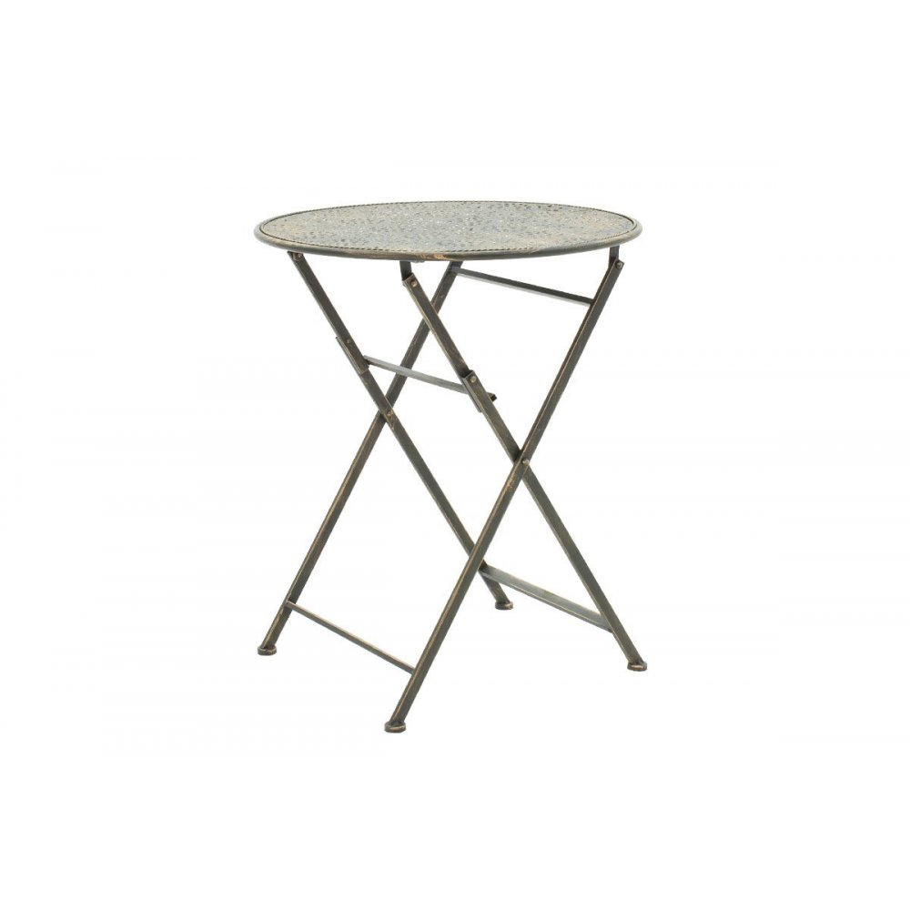 Σετ κήπου "DRILL" 3τμχ από μέταλλο σε χάλκινο αντικέ χρώμα  Φ60x94