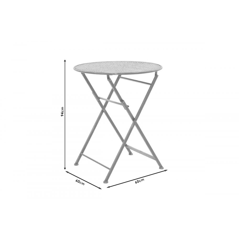 Σετ κήπου "DRILL" 3τμχ από μέταλλο σε χάλκινο αντικέ χρώμα  Φ60x94