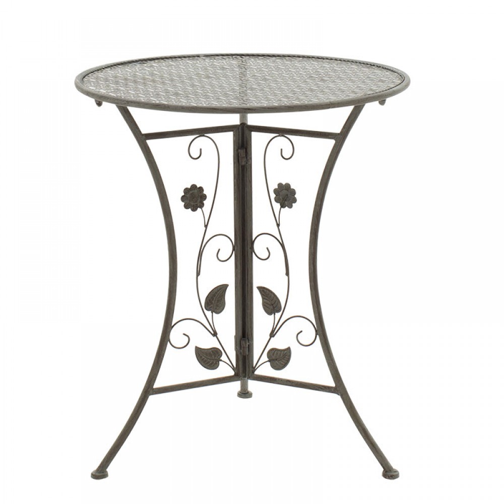 Σετ κήπου "ABRIEL" 3τμχ από μέταλλο σε ανθρακί χρώμα Φ60x71