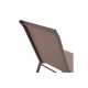 Πολυθρόνα κήπου "CALAN" από μέταλλο/textilene σε καφέ χρώμα 55x75x95