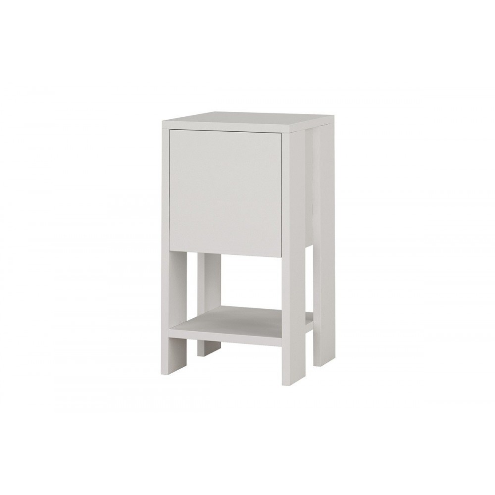 Κομοδίνο "EMA" σε λευκό χρώμα 30x30x55