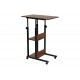 Βοηθητικό τραπέζι ''BABS'' τροχήλατο σε χρώμα καρυδί/μαύρο 60x40x86