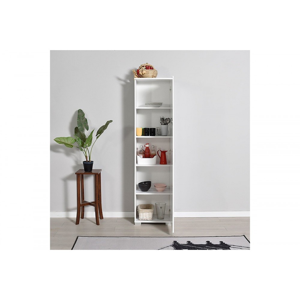 Στήλη "CHAD1" σε λευκό gloss χρώμα 45x32x169