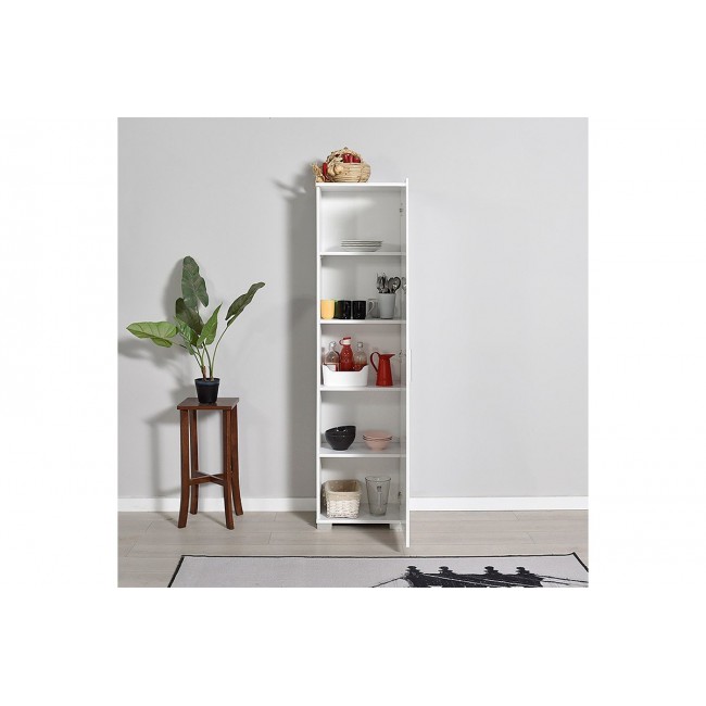 Στήλη "CHAD1" σε λευκό gloss χρώμα 45x32x169