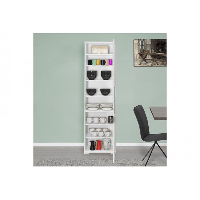 Ντουλάπι-στήλη ''DIAMOND1'' σε χρώμα λευκό gloss 50x35x187