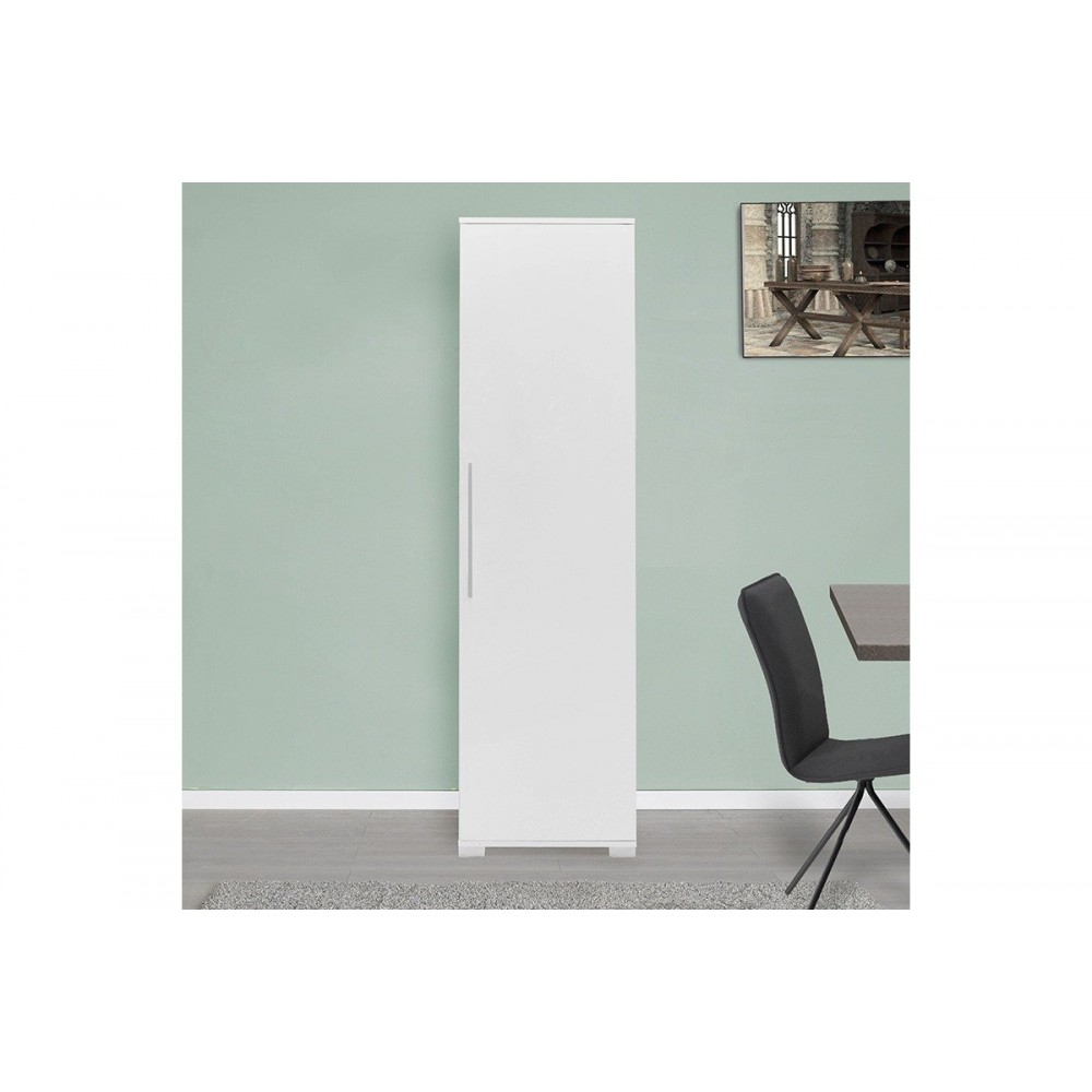 Ντουλάπι-στήλη ''DIAMOND1'' σε χρώμα λευκό gloss 50x35x187