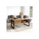 Τραπέζι σαλονιού ''HONORA'' σε χρώμα oak/μαύρο 100x60x44,5
