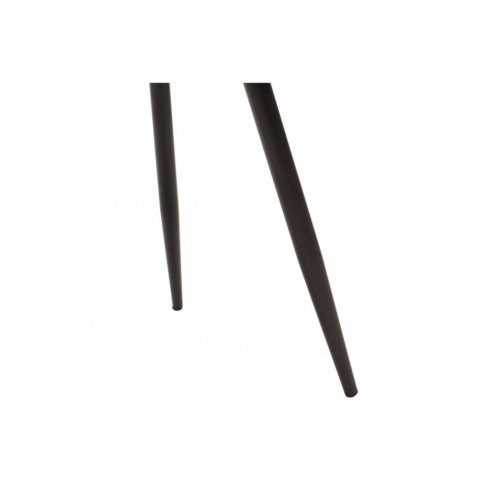 Πολυθρόνα "OASIS" από βελούδο/μέταλλο σε μαύρο/πράσινο χρώμα 54x52x84