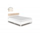 Κρεβάτι "AWELL"  σε sonoma/λευκό χρώμα 164x203x91