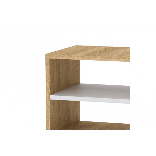 Κομοδίνο "MASON" σε sonoma/λευκό χρώμα 40x32x40