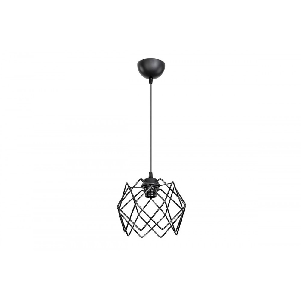 Φωτιστικό "PWL-1021" μονόφωτο από μέταλλο σε μαύρο χρώμα Ε27 Φ23.5x56