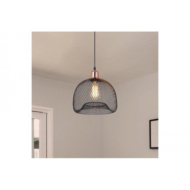 Φωτιστικό "PWL-1024" μονόφωτο από μέταλλο σε μαύρο/χρυσό χρώμα Ε27 Φ26x60