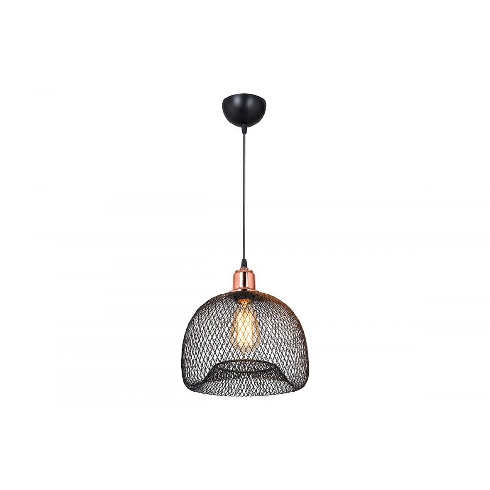 Φωτιστικό "PWL-1024" μονόφωτο από μέταλλο σε μαύρο/χρυσό χρώμα Ε27 Φ26x60