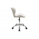 Καρέκλα γραφέιου εργασίας "FREA II" από PU/μέταλλο σε λευκό/ασημί χρώμα 47x52x95