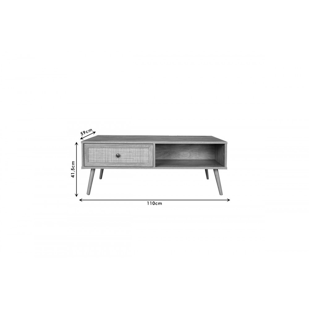 Τραπέζι σαλονιού "OSLO" σε χρώμα sonoma 110x59x41,5