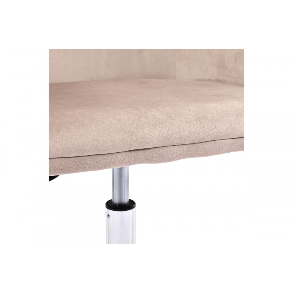 Πολυθρόνα γραφείου εργασίας "XEVER" σε χρώμα βελούδο ροζ 55x54x80/94