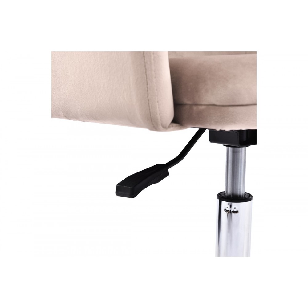 Πολυθρόνα γραφείου εργασίας "XEVER" σε χρώμα βελούδο ροζ 55x54x80/94