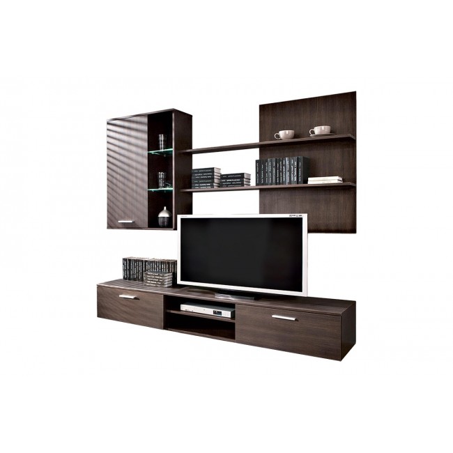 Σύνθεση σαλονιού "SALOME" σε βέγγε χρώμα 200x41x190