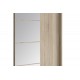 Ντουλάπα τρίφυλλη "ELODIE" με καθρέφτη σε sonoma χρώμα 200x61x216