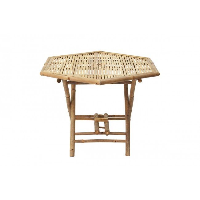Τραπέζι "NANDO" πτυσσόμενο από μπαμπού σε φυσικό χρώμα 114x100x75