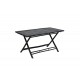 Τραπέζι "BADOU" πτυσσόμενο από μπαμπού σε μαύρο χρώμα 150x80x77