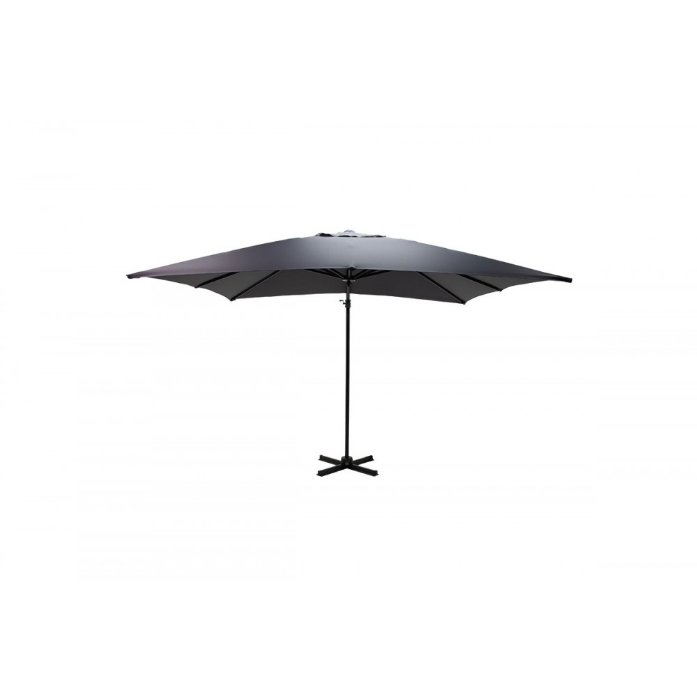 Ομπρέλα κρεμαστή "RAFFAELLA" από αλουμίνιο/πολυεστέρα σε ανθρακί χρώμα Φ300x274