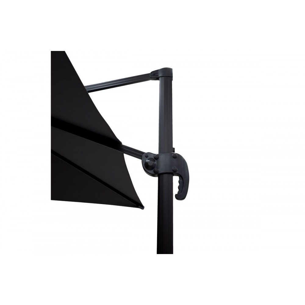 Ομπρέλα κρεμαστή "RAFFAELLA" από αλουμίνιο/πολυεστέρα σε ανθρακί χρώμα Φ300x274