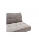 Καναπές-κρεβάτι "TRAVIS" τριθέσιος από ύφασμα σε γκρι χρώμα 175x83x74