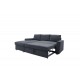 Καναπές-κρεβάτι "BELLE" δεξιά γωνία από ύφασμα σε ανθρακί χρώμα 236x164x88