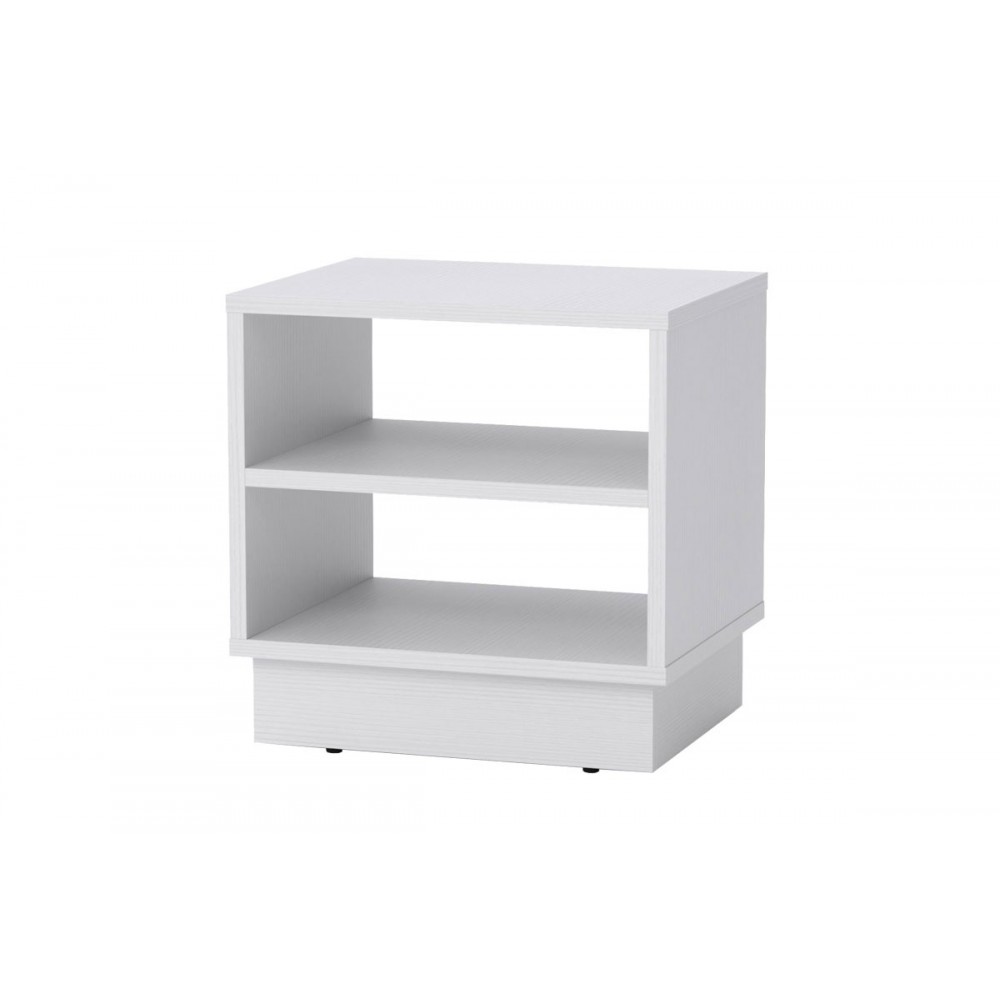 Κομοδίνο "MASON" σε λευκό χρώμα 40x32x40