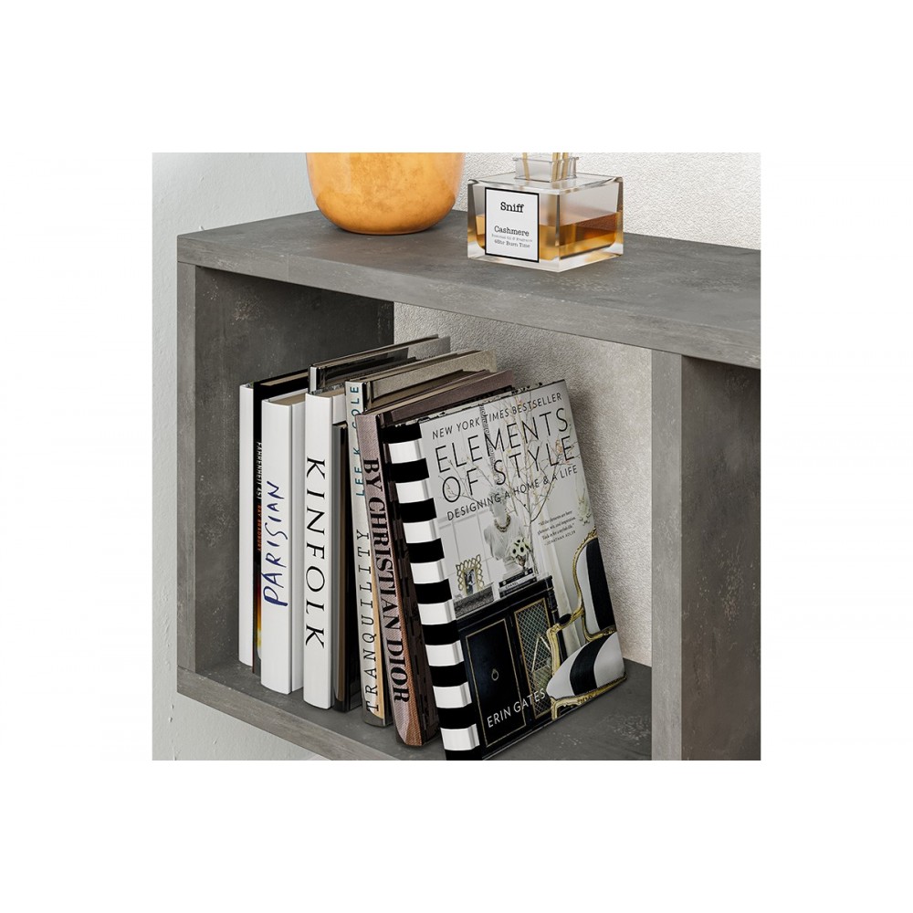 Τραπέζι βοηθητικό "HOMEMANIA" σε γκρι χρώμα 60x20x60