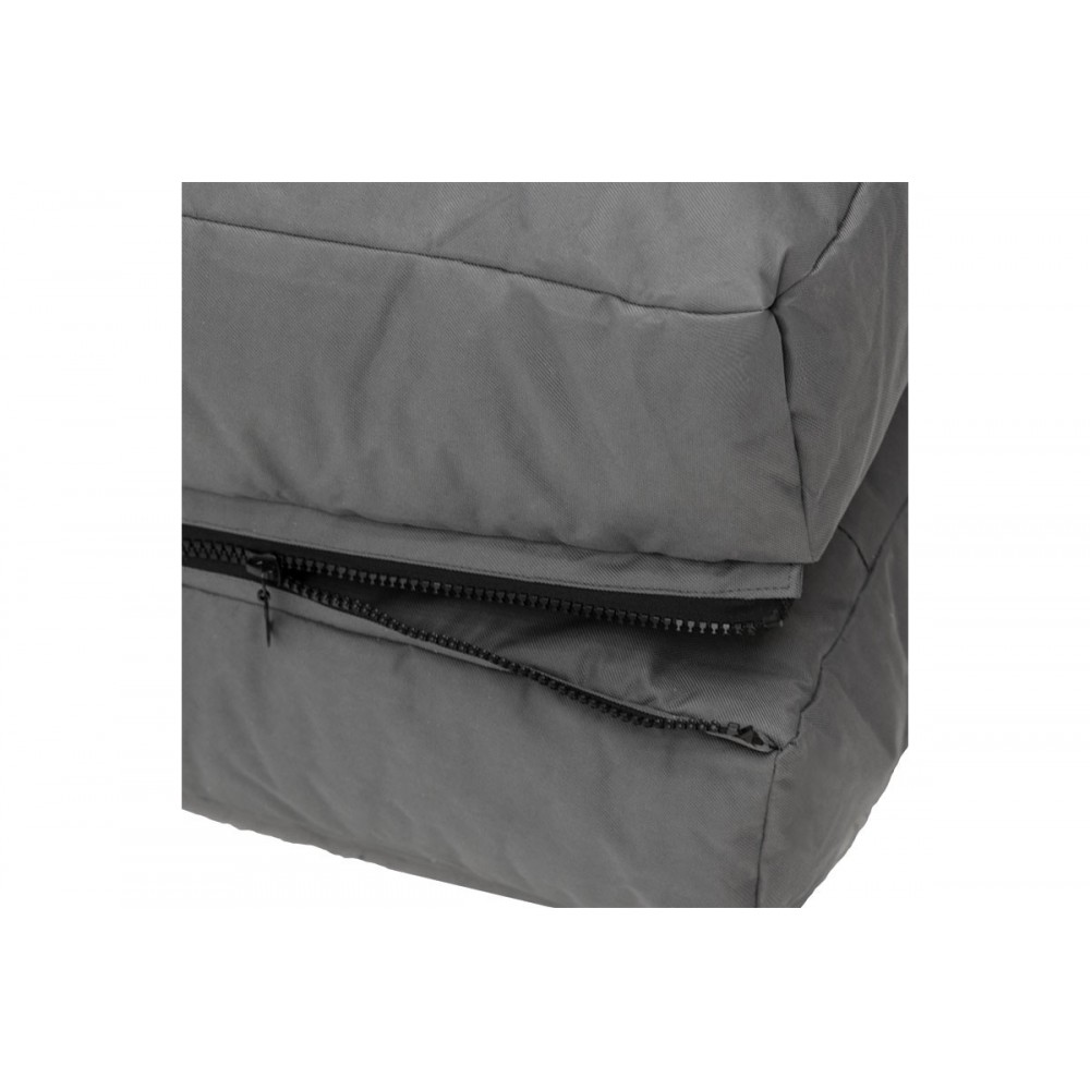 Πουφ-κρεβάτι "PWF-0558" από ύφασμα σε γκρι χρώμα 57x84x75