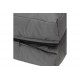 Πουφ-κρεβάτι "PWF-0558" από ύφασμα σε γκρι χρώμα 57x84x75