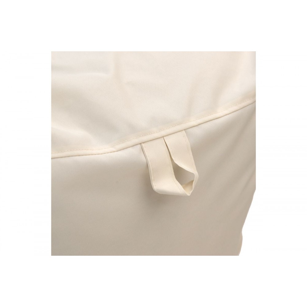 Πουφ "LARA" από αδιάβροχο ύφασμα σε μπεζ χρώμα 60x135x65