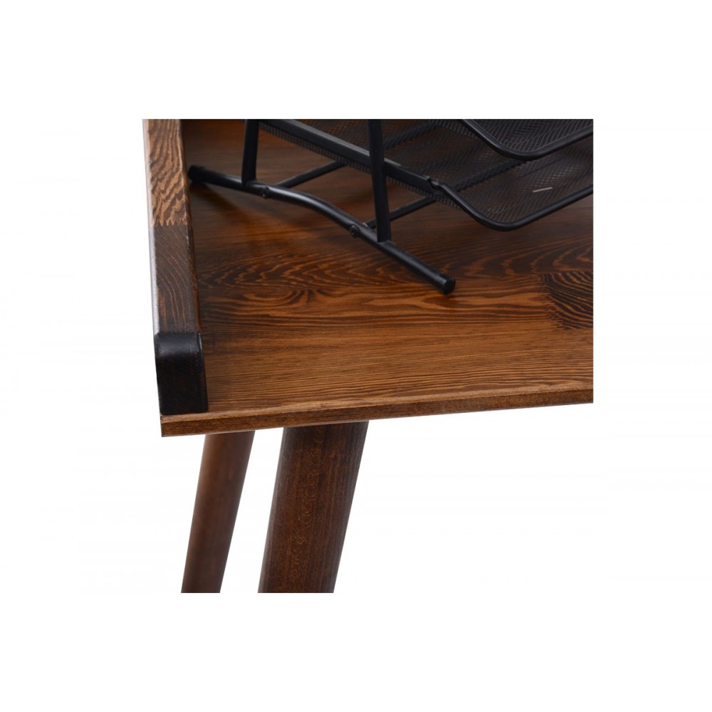 Γραφείο εργασίας "BRADY" από ξύλο σε καρυδί χρώμα 119x59x75