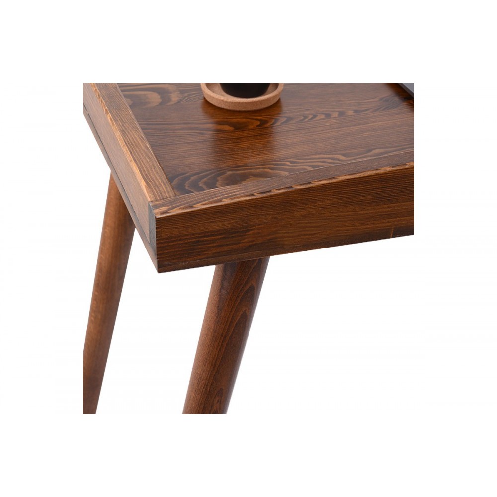 Γραφείο εργασίας "BRADY" από ξύλο σε καρυδί χρώμα 119x59x75