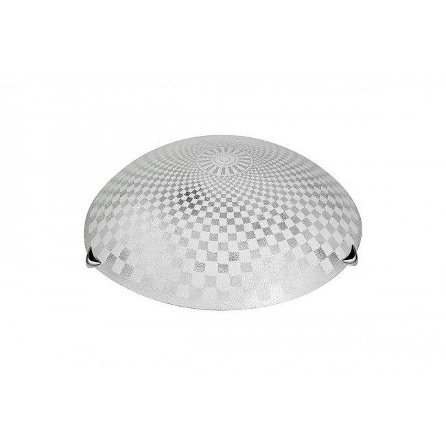 Φωτιστικό οροφής "PWL-1159" από μέταλλο/γυαλί σε λευκό χρώμα Φ30x9