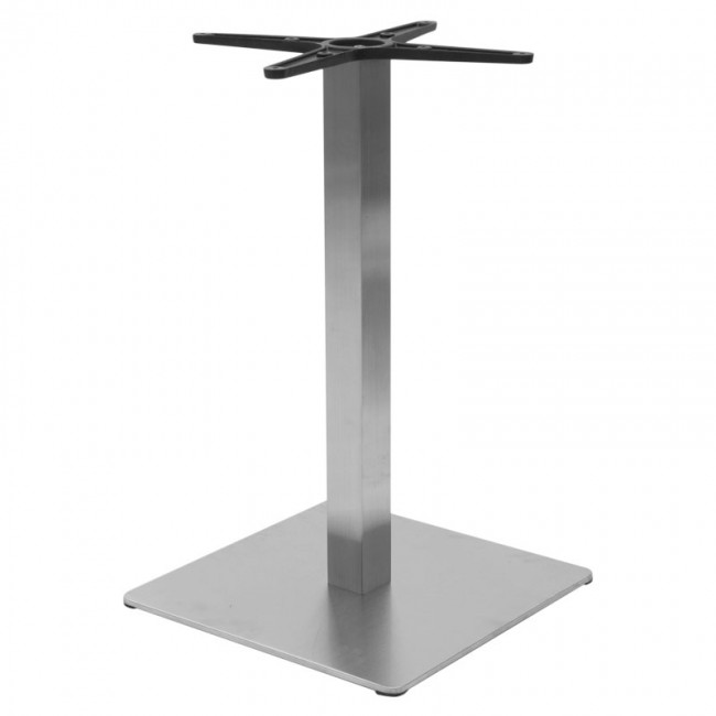 Βάση τραπεζιού μπαρ "PWH-0024" από αλουμίνιο σε χρώμα ασημί 45x45x94