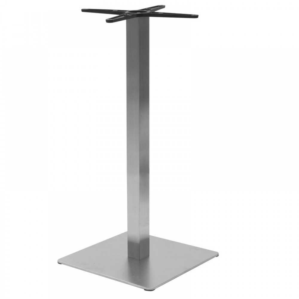 Βάση τραπεζιού μπαρ "PWH-0024" από αλουμίνιο σε χρώμα ασημί 45x45x94