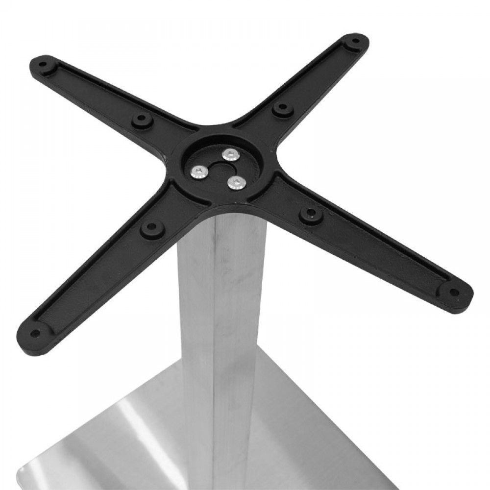 Βάση τραπεζιού μπαρ "PWH-0024" από αλουμίνιο σε χρώμα ασημί 45x45x94