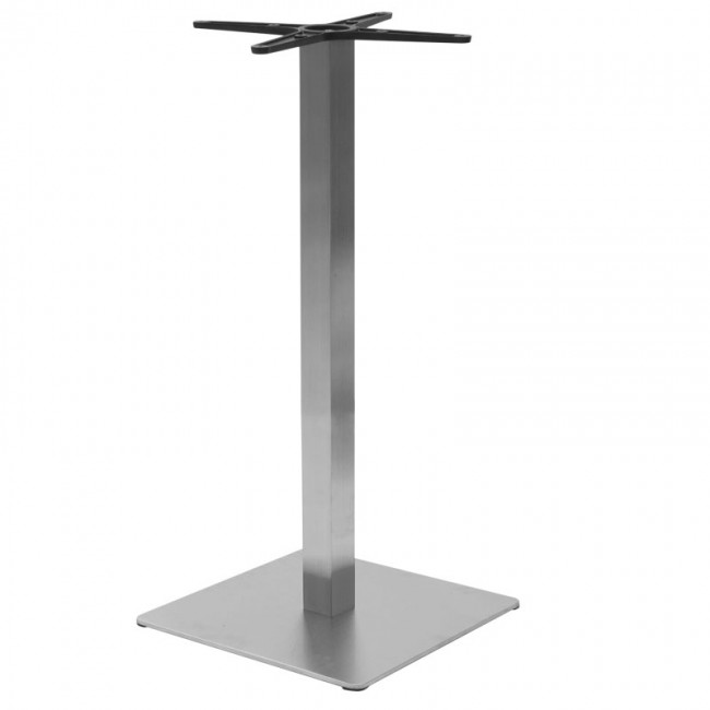 Βάση τραπεζιού μπαρ "PWH-0024" από αλουμίνιο σε χρώμα ασημί 45x45x94