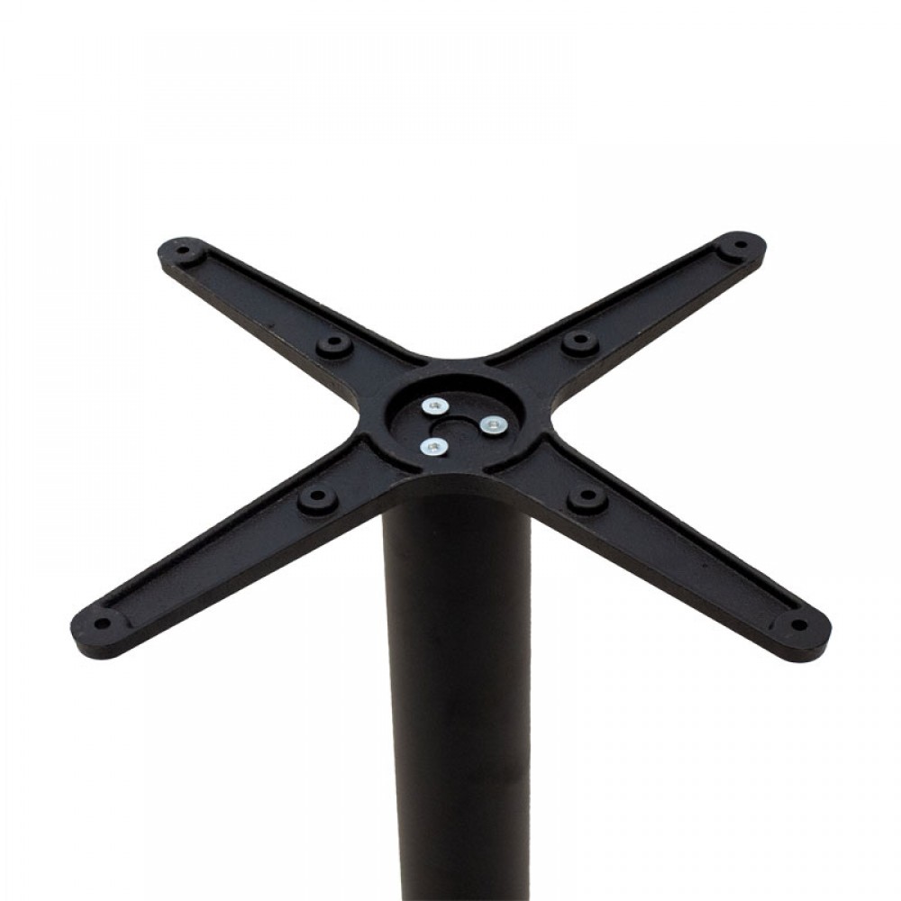 Βάση τραπεζιού "PWH-0021" τετράνυχη από μέταλλο σε μαύρο χρώμα 62x62x72