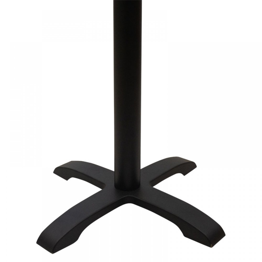 Βάση τραπεζιού "PWH-0021" τετράνυχη από μέταλλο σε μαύρο χρώμα 62x62x72