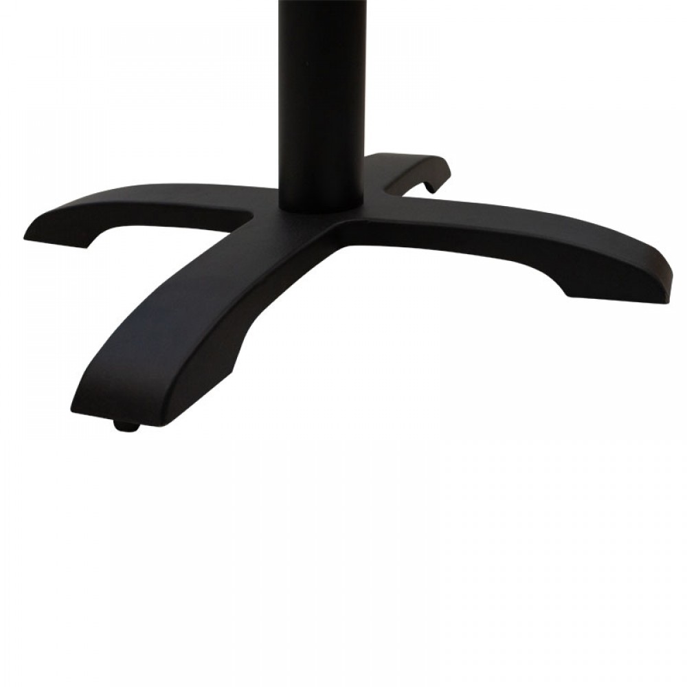 Βάση τραπεζιού "PWH-0021" τετράνυχη από μέταλλο σε μαύρο χρώμα 62x62x72