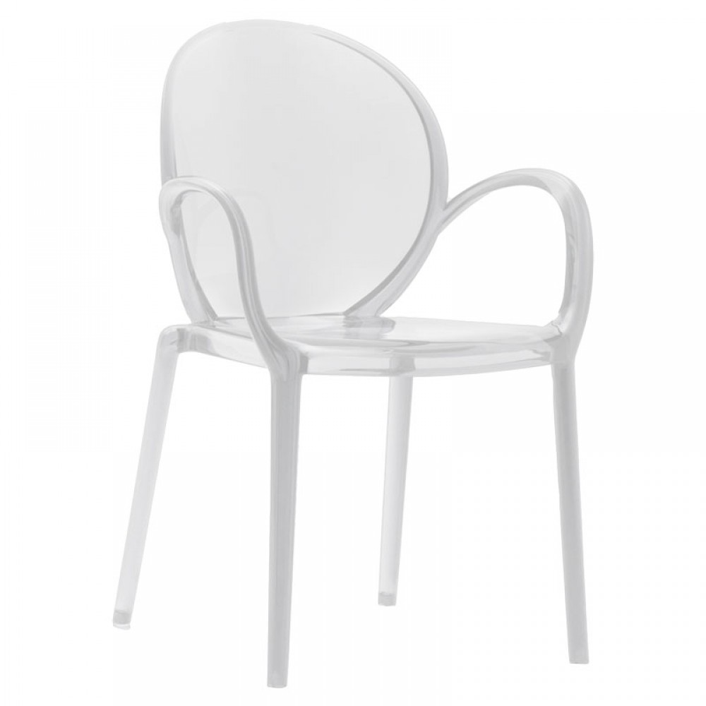 Πολυθρόνα "FLAIR" από PC διαφανές 58x52x87