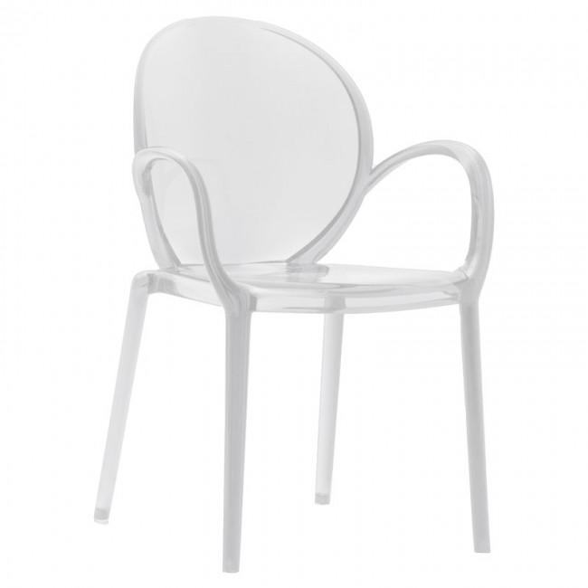 Πολυθρόνα "FLAIR" από PC διαφανές 58x52x87