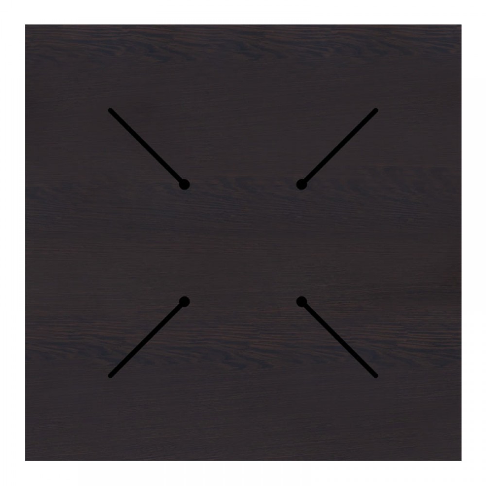 Επιφάνεια τραπεζιού "PWH-0005" από HPL σε χρώμα wenge 69x69