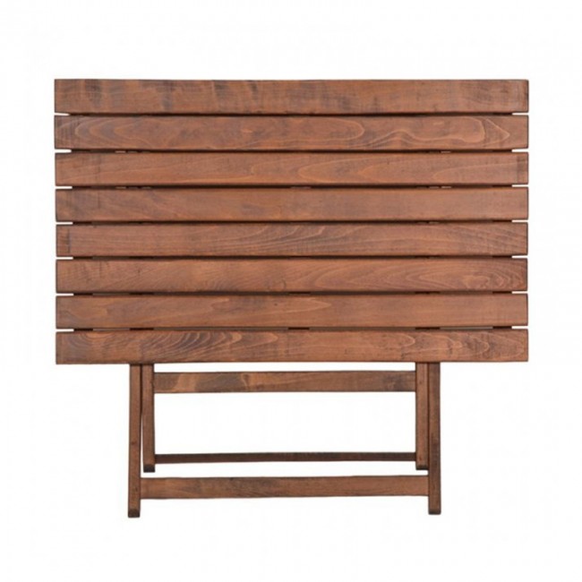 Τραπέζι "RETTO" από μασίφ ξύλο οξιάς σε χρώμα καρυδί 100x60x71